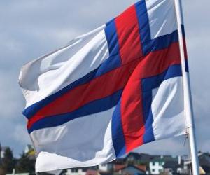yapboz Faroe Adaları bayrağı